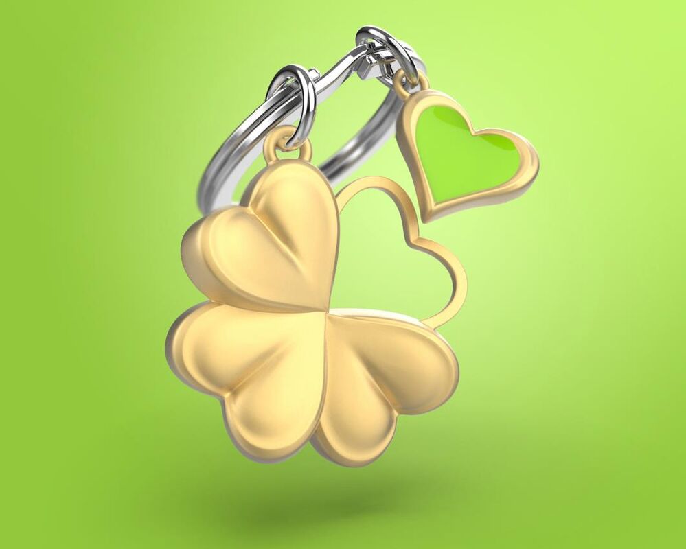 Metalmorphose Keychain - Lucky Clover