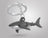Metalmorphose Keychain - Shark