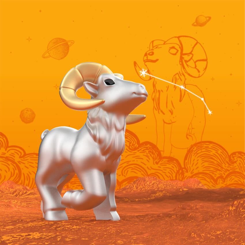 Metalmorphose Keychain - Aries