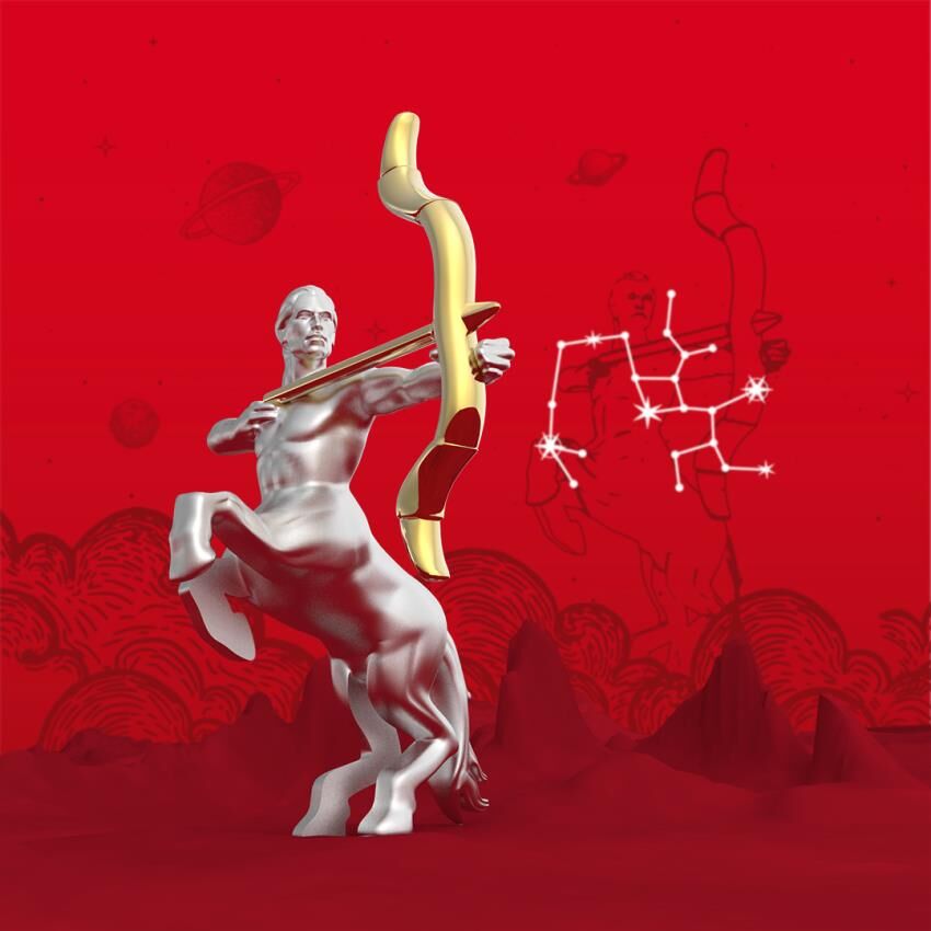 Metalmorphose Keychain - Sagittarius