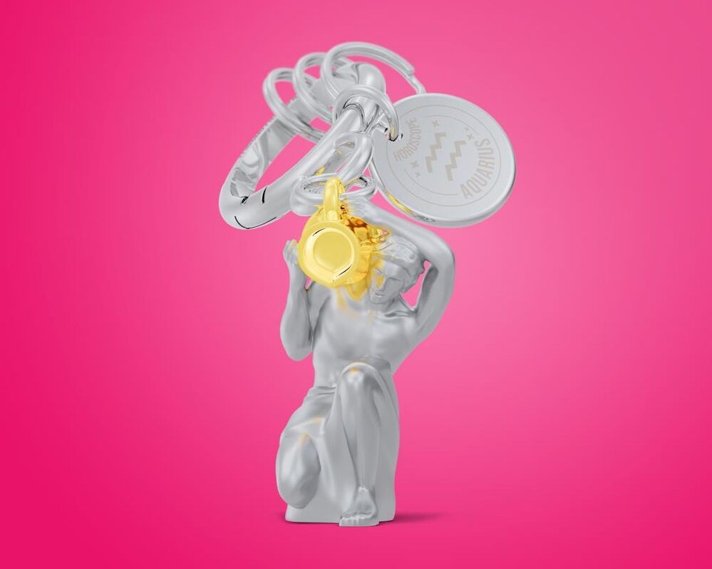 Metalmorphose Keychain - Aquarius