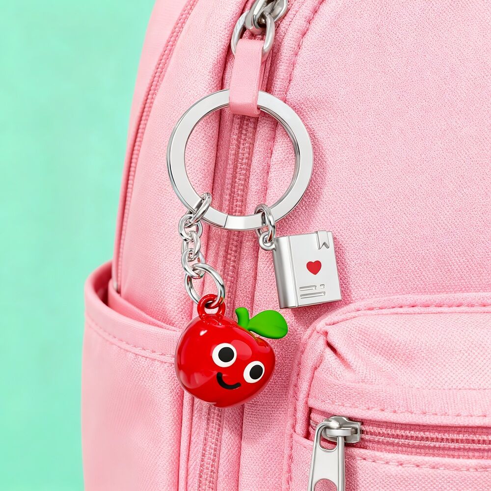 Metalmorphose Keychain - Apple & Book