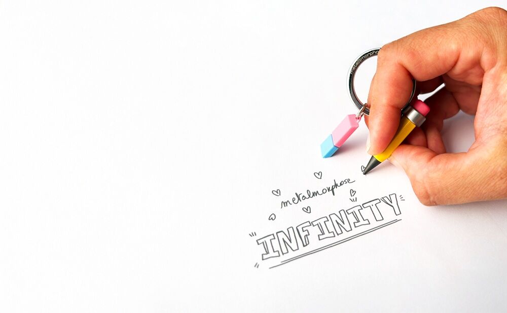 Metalmorphose Keychain - Pencil & Eraser