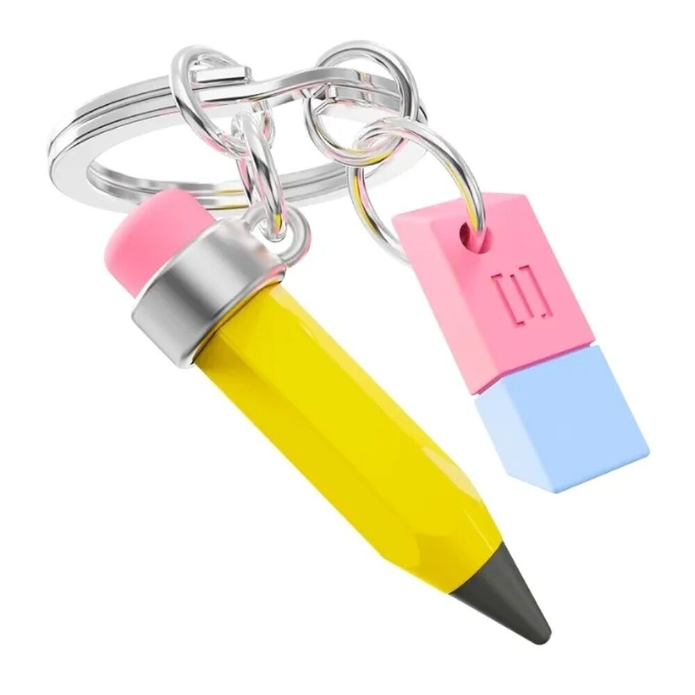 Metalmorphose Keychain - Pencil & Eraser