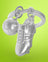 Metalmorphose Keychain - Soccer Boots and Ball