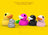 Metalmorphose Keychain - Duck Family