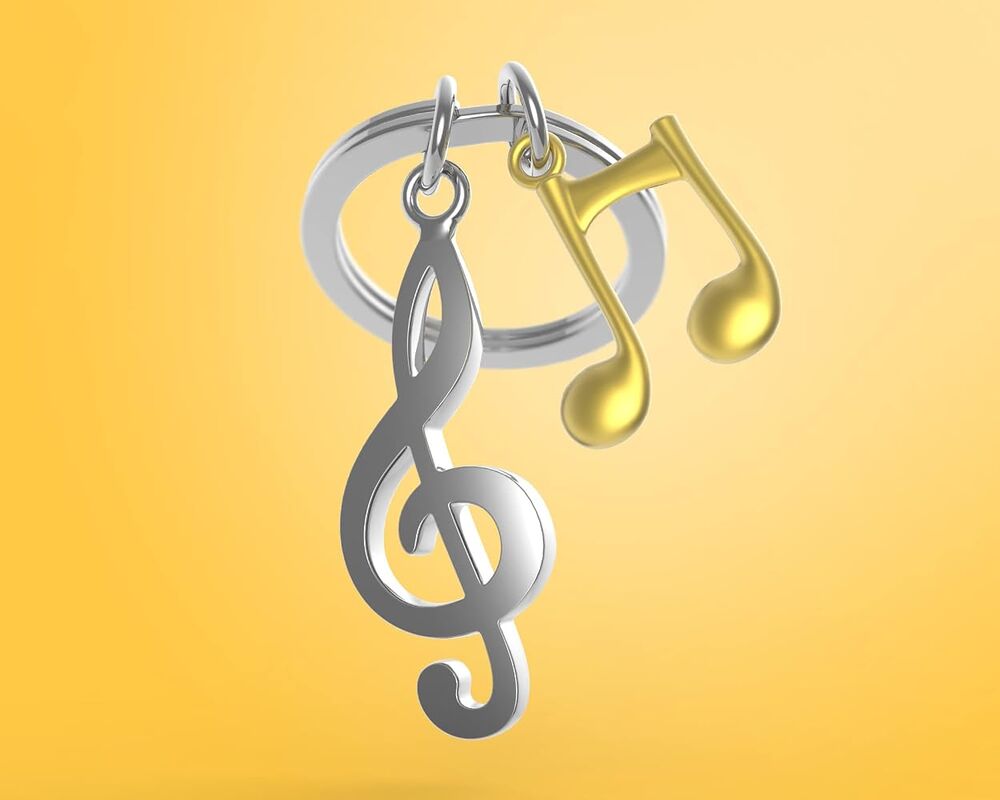Metalmorphose Keychain - Music Notes