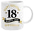 18th Birthday White & Gold Mug