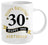 30th Birthday White & Gold Mug