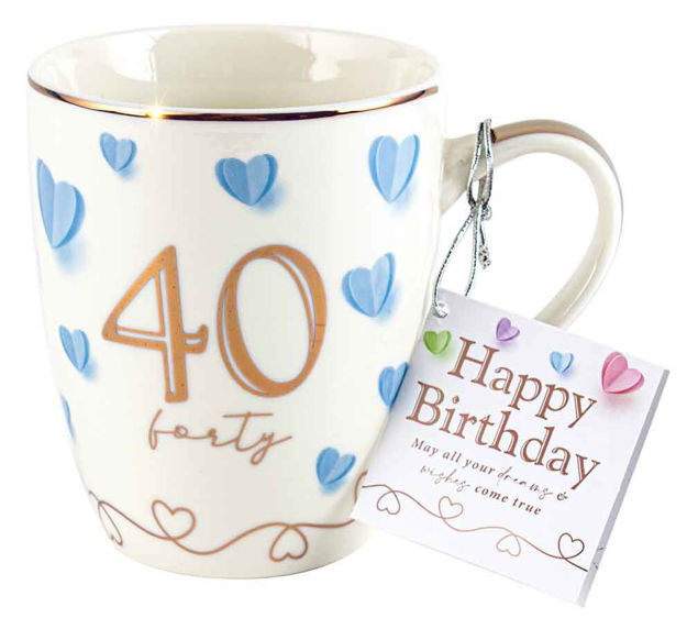 40th Birthday Sweet Heart Mug