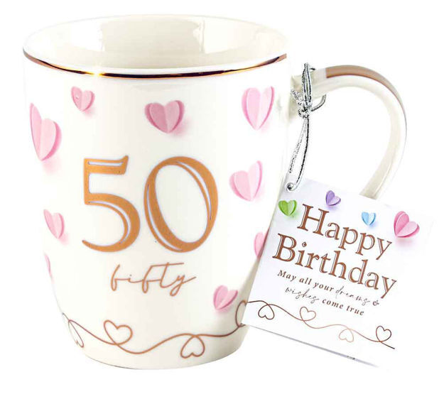 50th Birthday Sweet Heart Mug