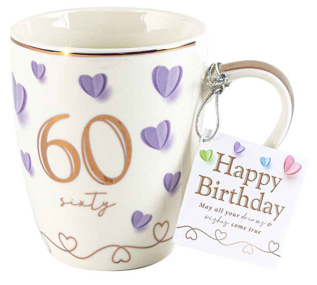 60th Birthday Sweet Heart Mug