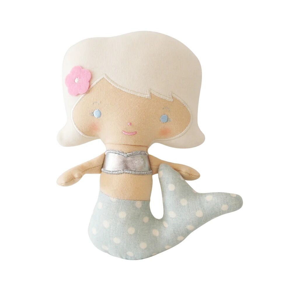Alimrose Mila Mermaid Rattle - Mini Aqua 19cm