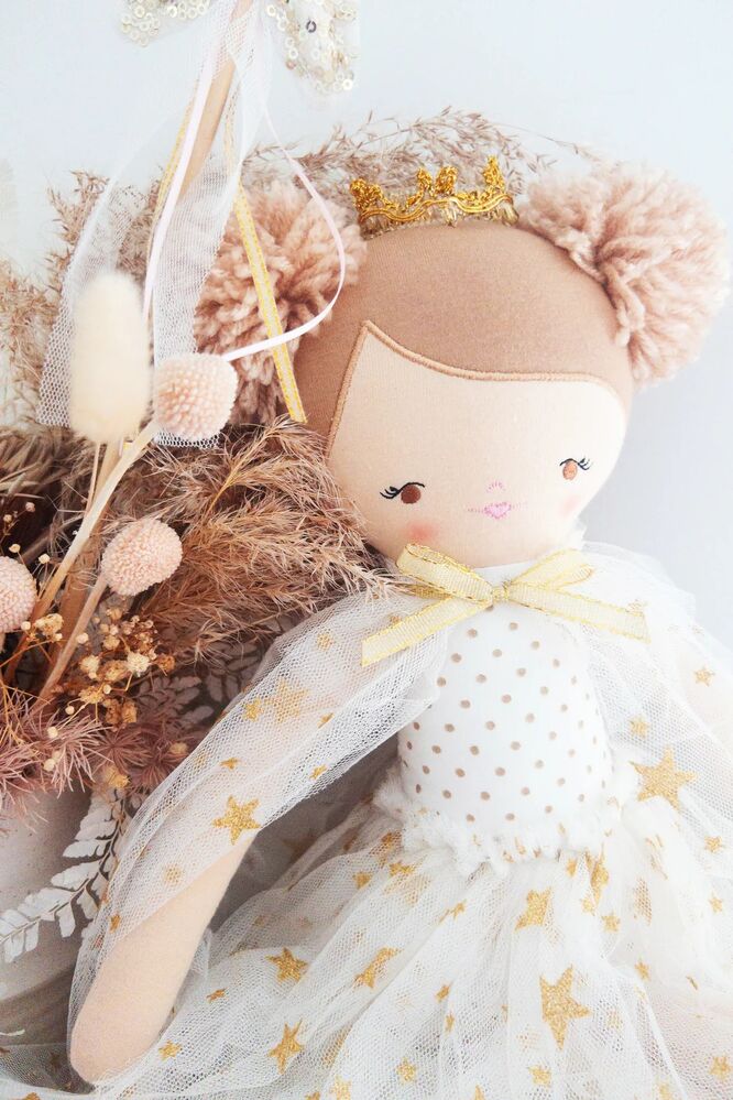 Alimrose Doll - Poppy Princess - Strawberry Blonde Ivory 48cm
