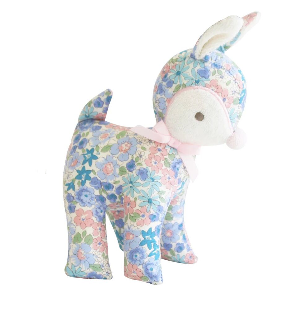 Alimrose Baby Deer Rattle - Lilly Blue