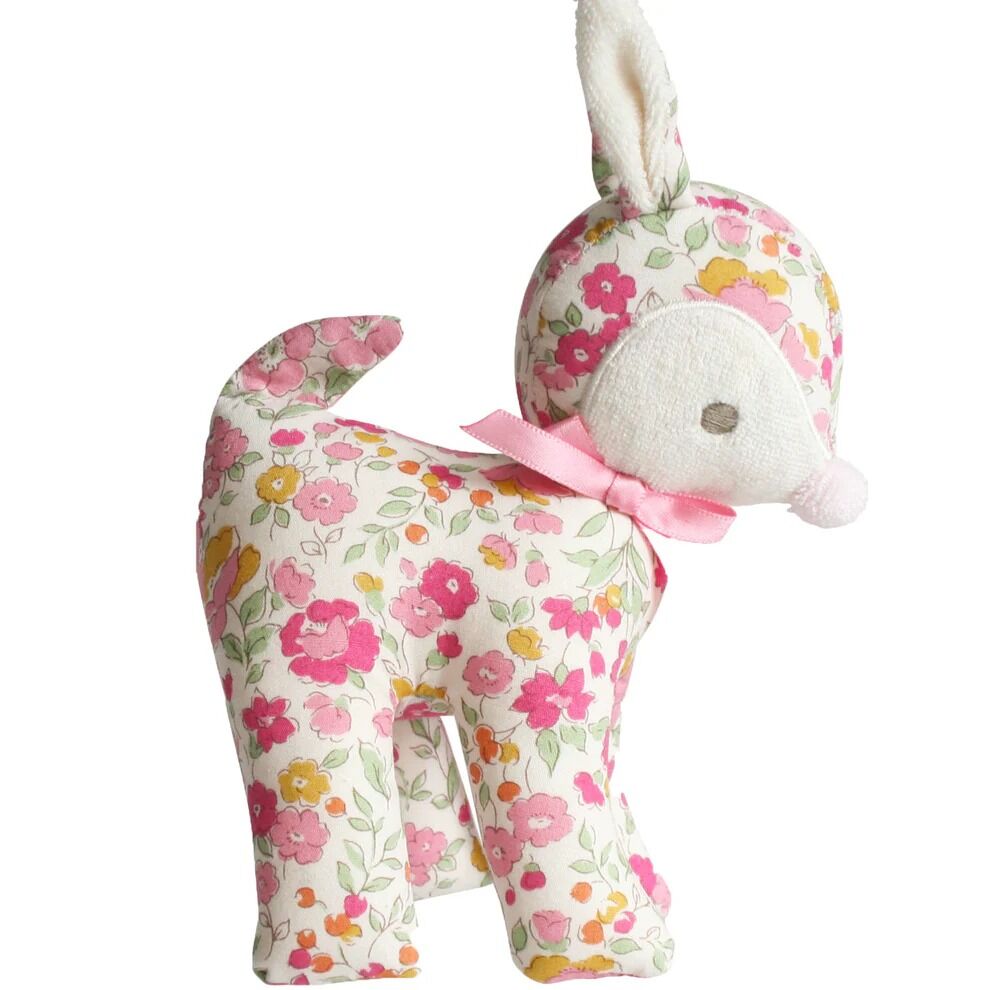 Alimrose Baby Deer Rattle - Rose Garden