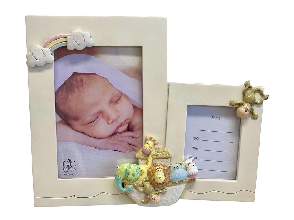 Double Photo Frame - Noah's Ark
