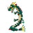 Nanoblock Animals - Deluxe Dragon Green