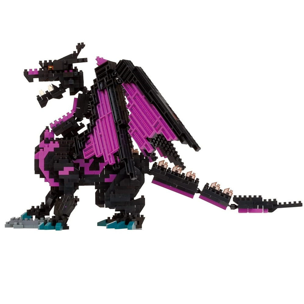 Nanoblock Animals - Deluxe Dragon Purple And Black