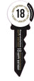 18th Birthday Black & Gold Key