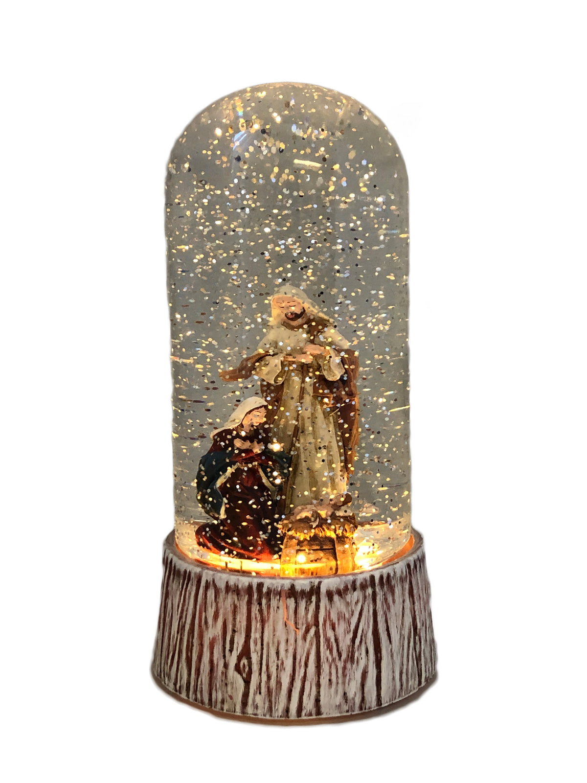 Religious Gifting Christmas Dome Water Lantern - Nativity 20cm