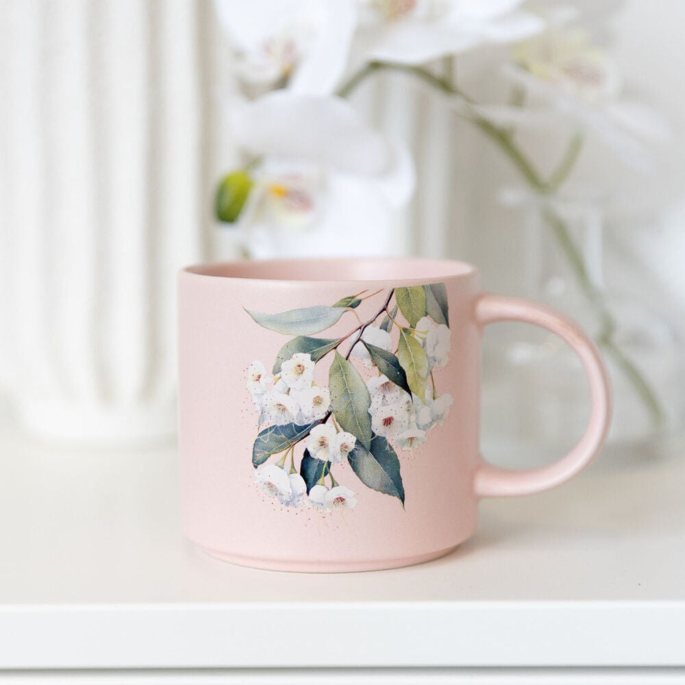 Splosh Native Blooms - White Floral Mug