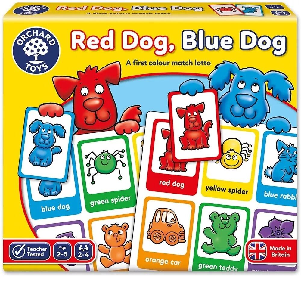 Orchard Toys Game - Red Dog, Blue Dog Lotto
