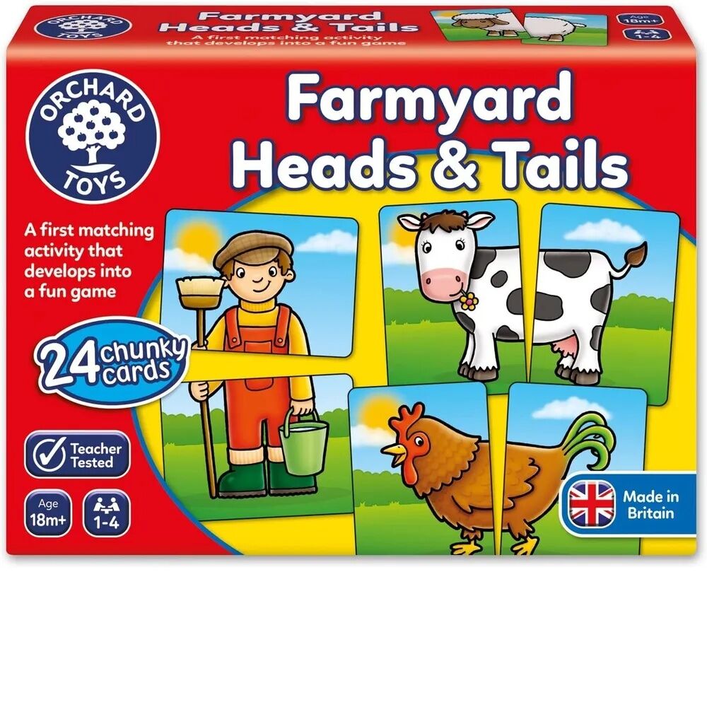 Orchard Toys Game - Farmyard Heads and Tails