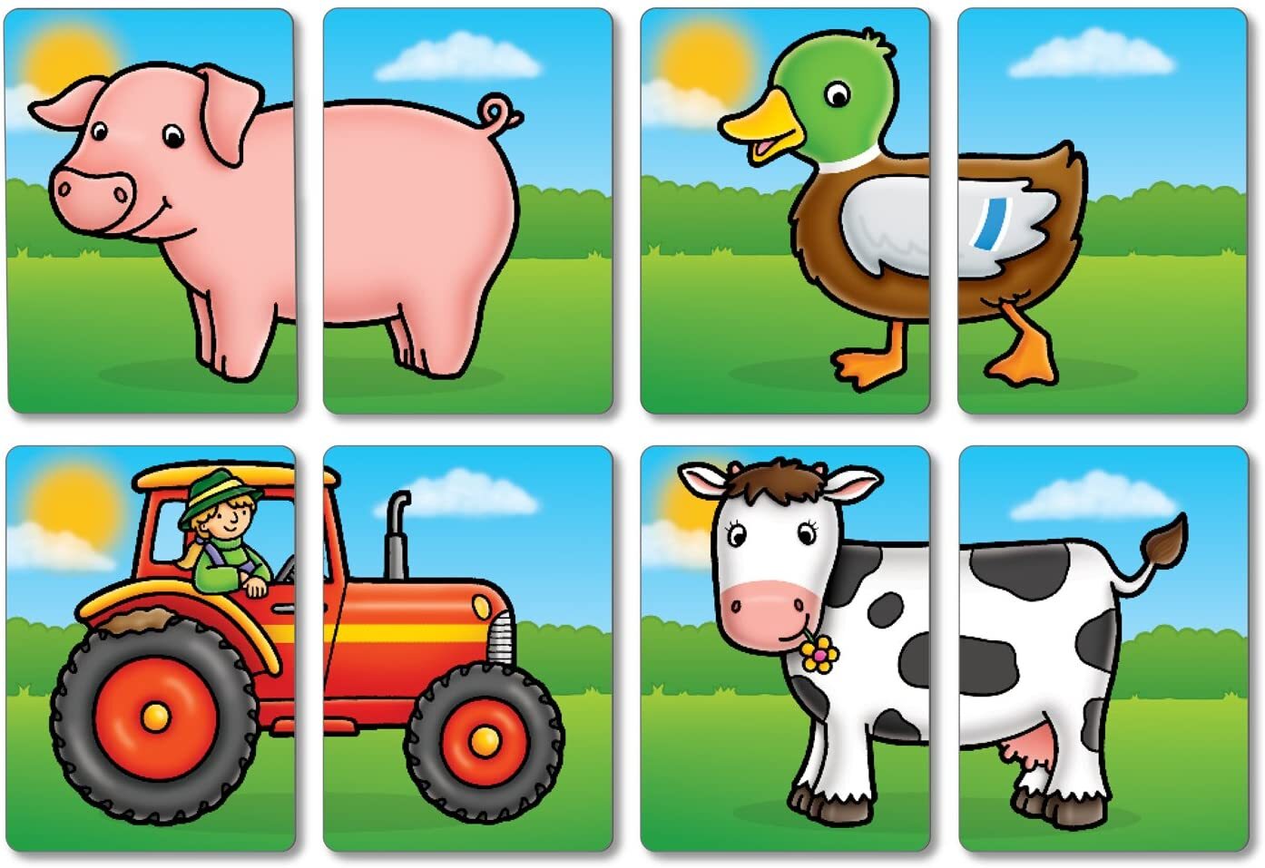 Orchard Toys Game - Farmyard Heads and Tails