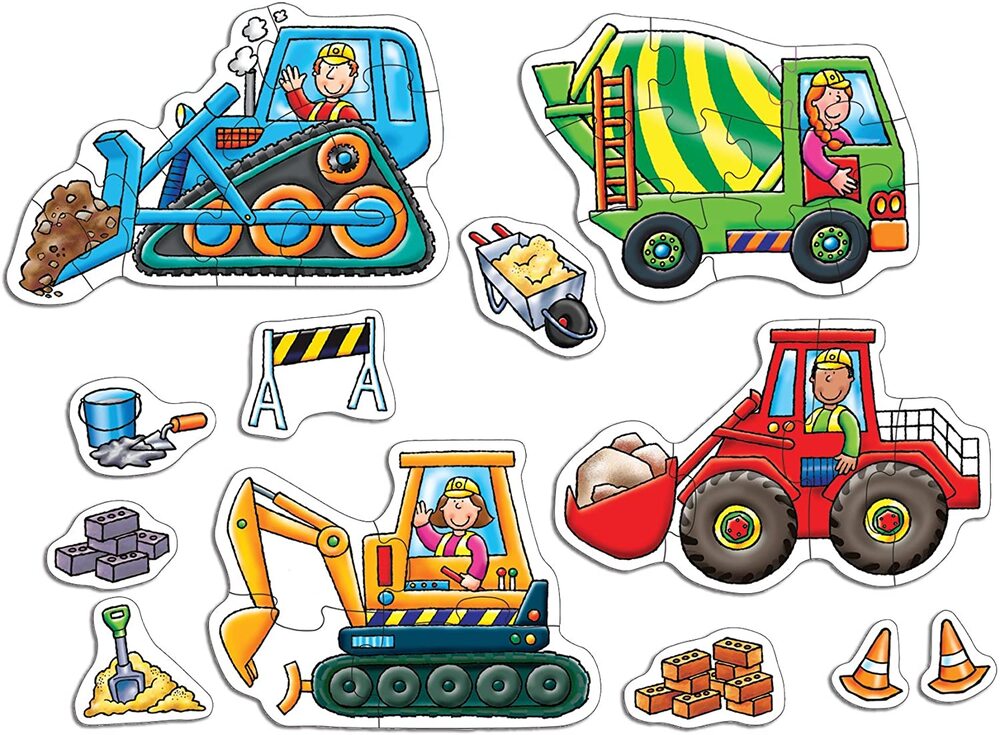 Orchard Toys Jigsaw Puzzle - Big Wheels 4pc & 8pc