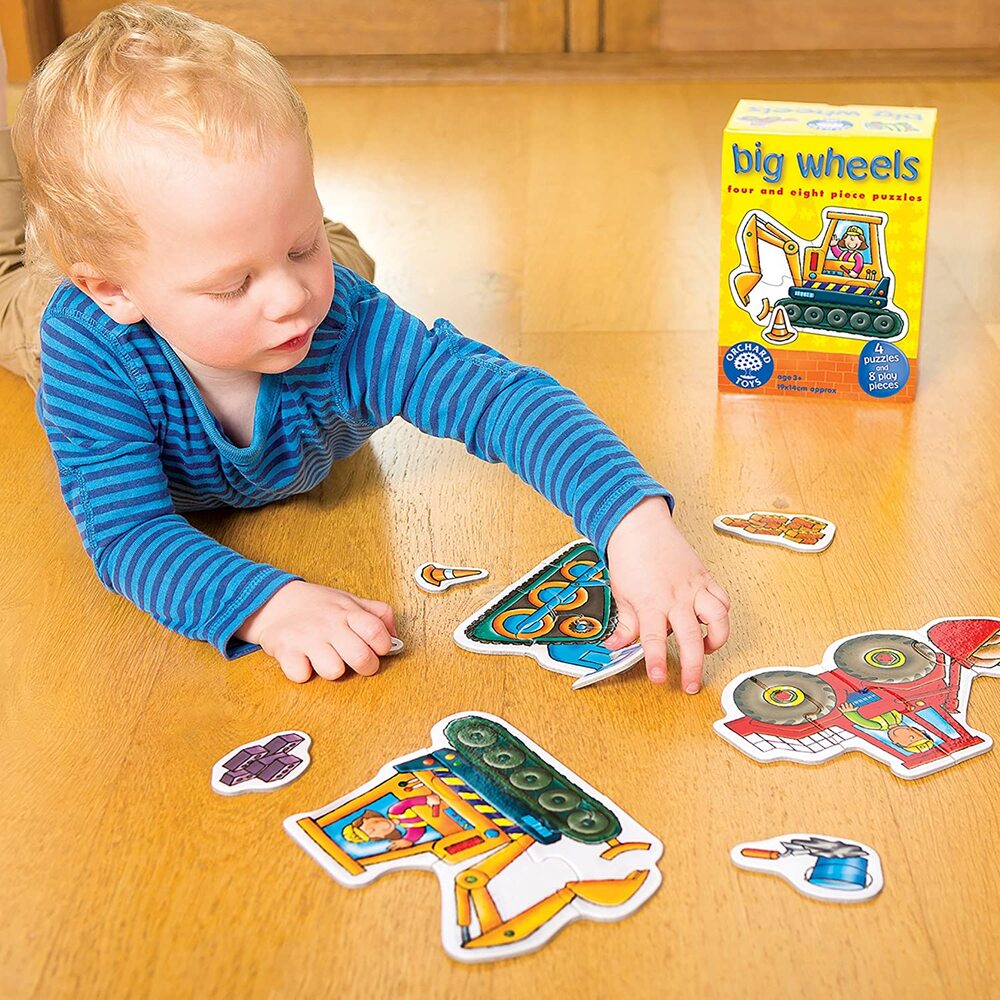 Orchard Toys Jigsaw Puzzle - Big Wheels 4pc & 8pc