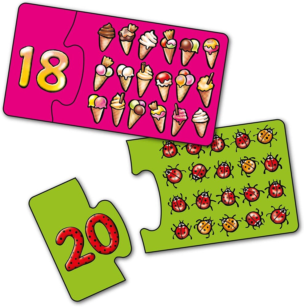 Orchard Toys Jigsaw Puzzle - Match and Count 20x 2pc