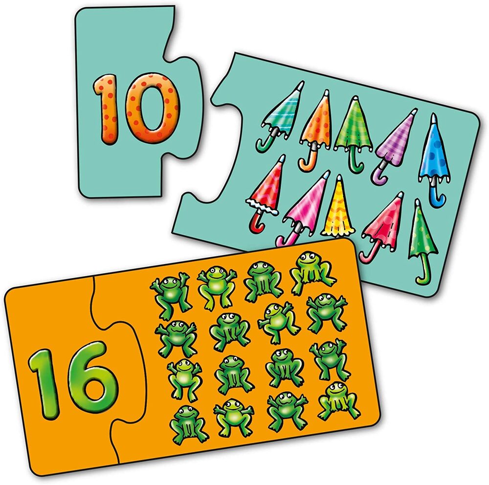 Orchard Toys Jigsaw Puzzle - Match and Count 20x 2pc