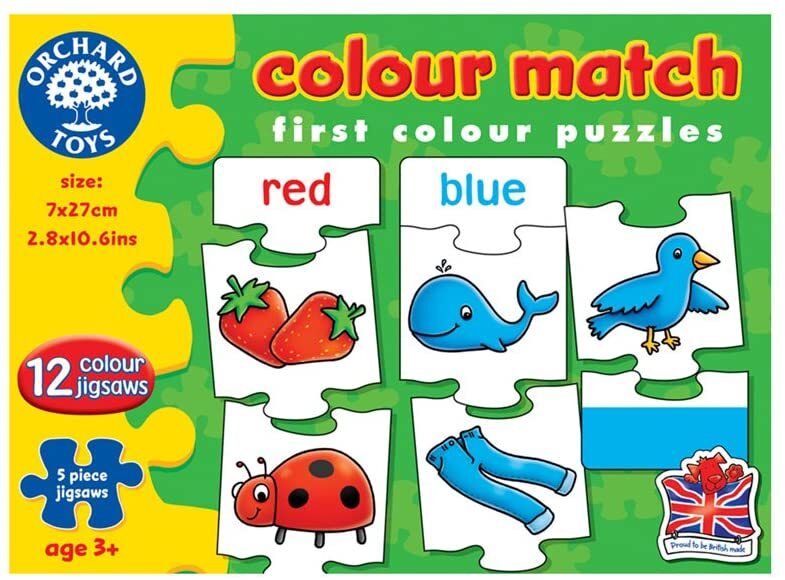 Orchard Toys Jigsaw Puzzle - Colour Match 12x 5pc