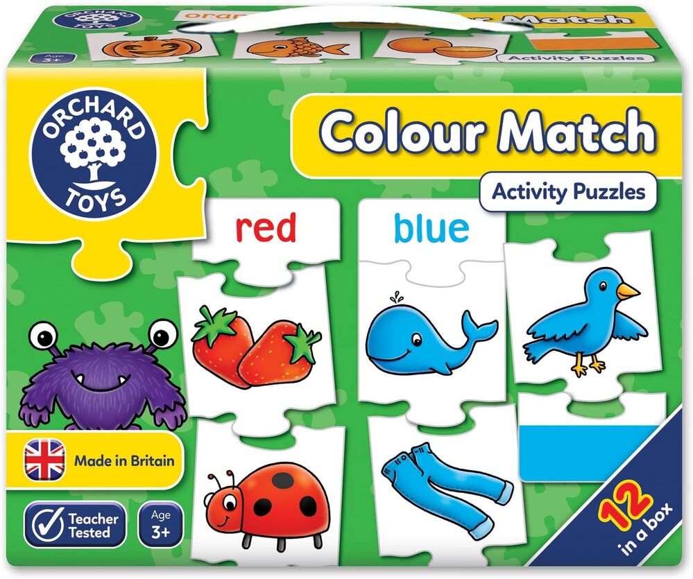Orchard Toys Jigsaw Puzzle - Colour Match 12x 5pc