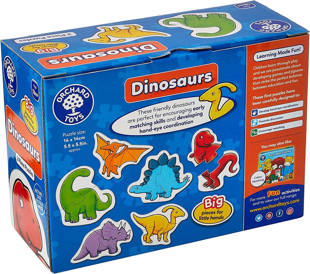 Orchard Toys Jigsaw Puzzle - Dinosaur 6 x 2pc