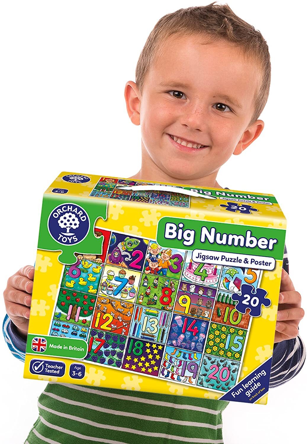 Orchard Toys Jigsaw Puzzle - Big Number 20pc with Poster