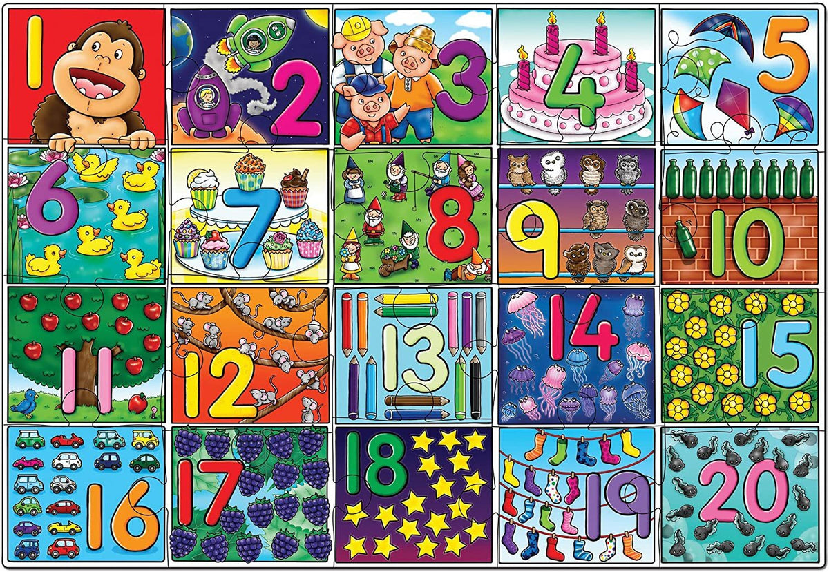 Orchard Toys Jigsaw Puzzle - Big Number 20pc with Poster
