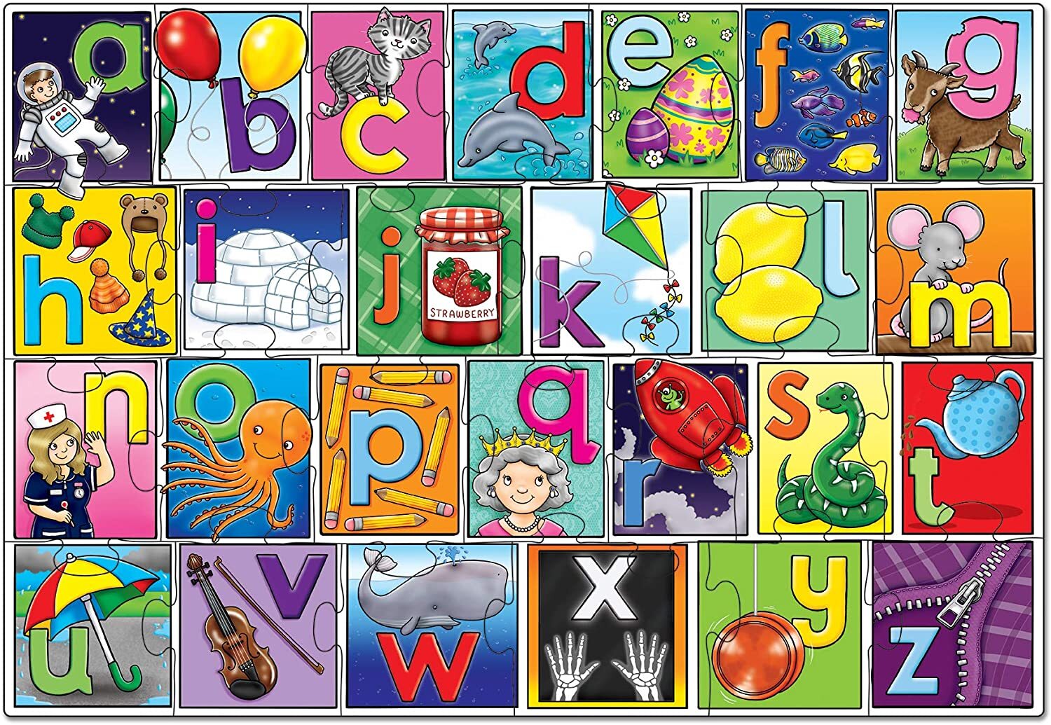 Orchard Toys Jigsaw Puzzle - Big Alphabet 26pc with Poster