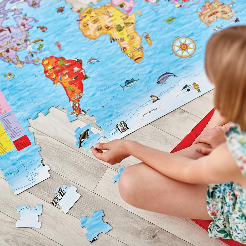 Orchard Toys Jigsaw Puzzle - World Map 150pc with Poster