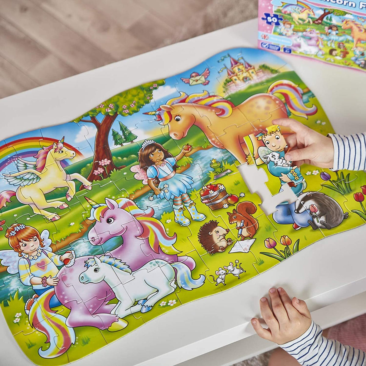 Orchard Toys Jigsaw Puzzle - Unicorn Friends 50pc with Poster
