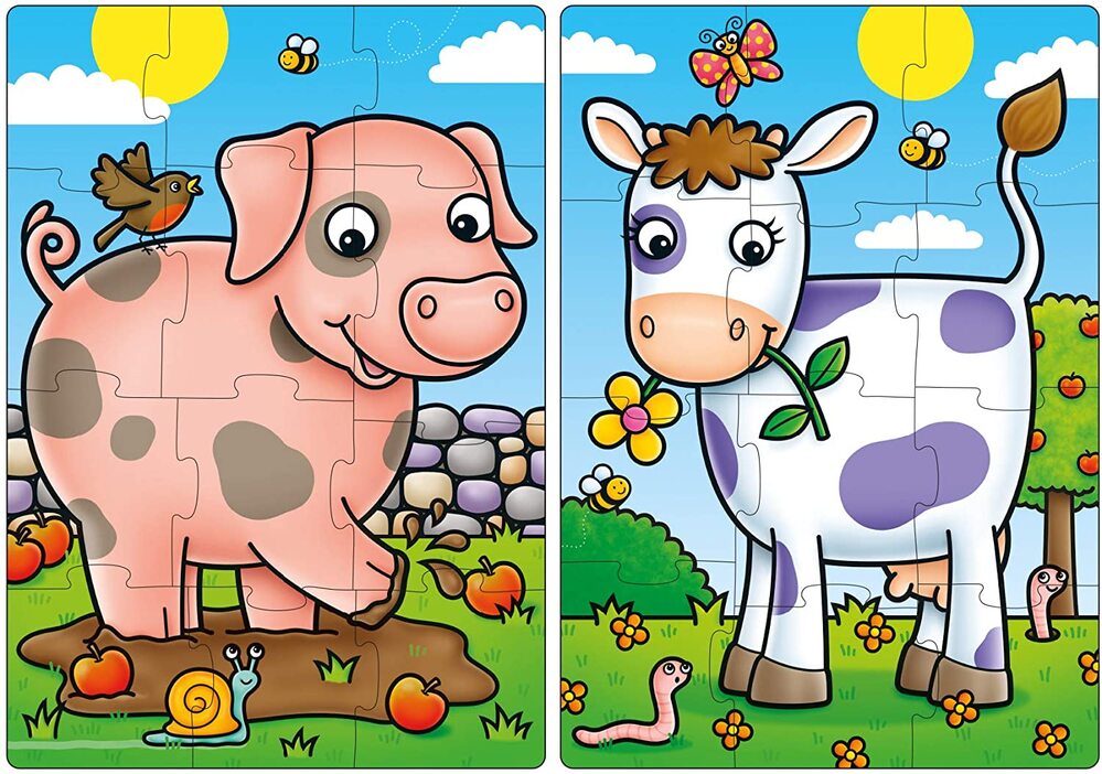 Orchard Toys Jigsaw Puzzle - First Farm Friends 2x 12pc