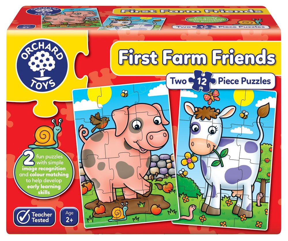 Orchard Toys Jigsaw Puzzle - First Farm Friends 2x 12pc