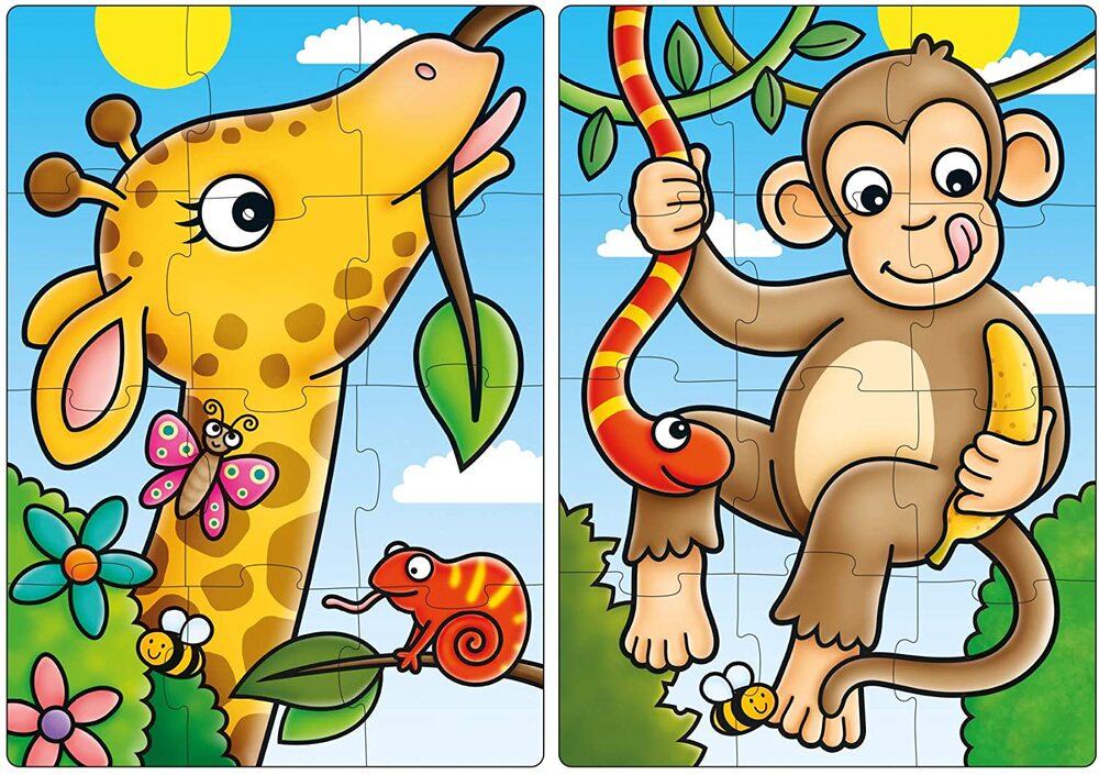 Orchard Toys Jigsaw Puzzle - First Jungle Friends 2x 12pc