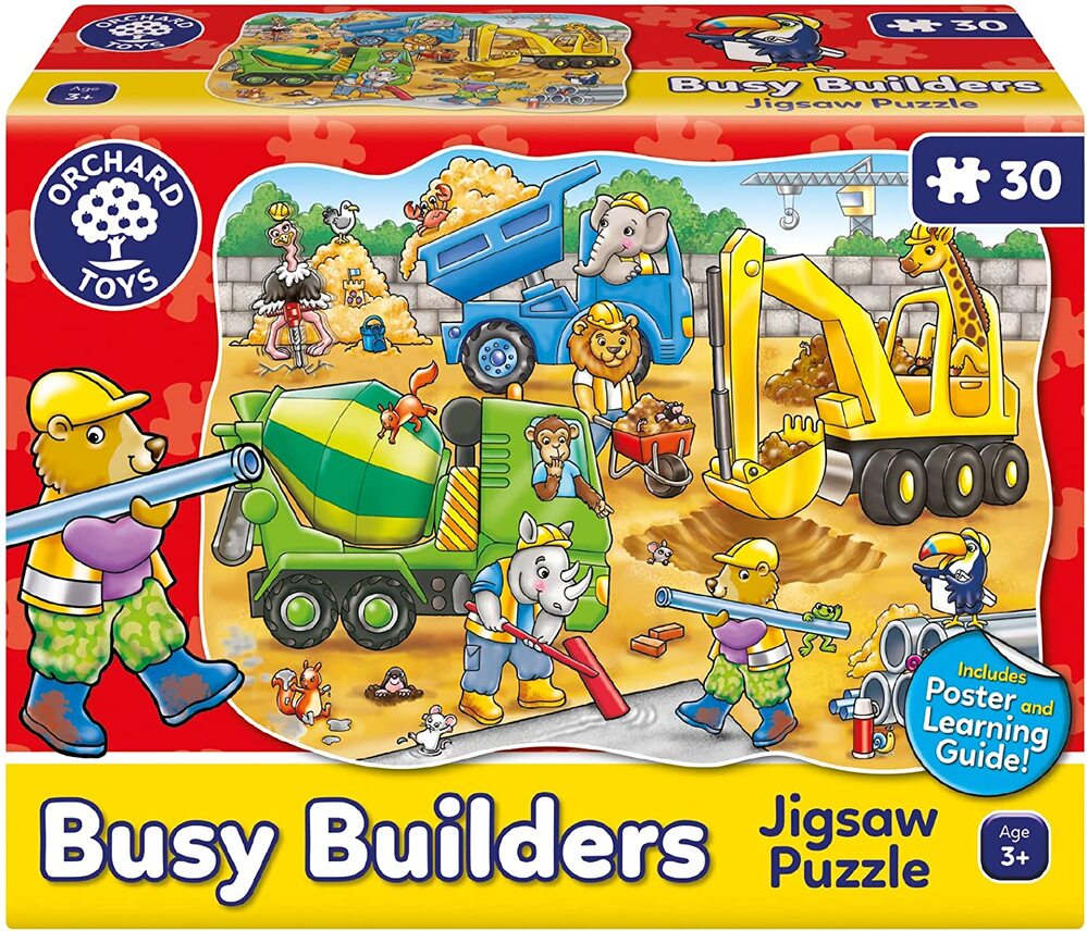 Orchard Toys Jigsaw Puzzle - Busy Builders 30pc