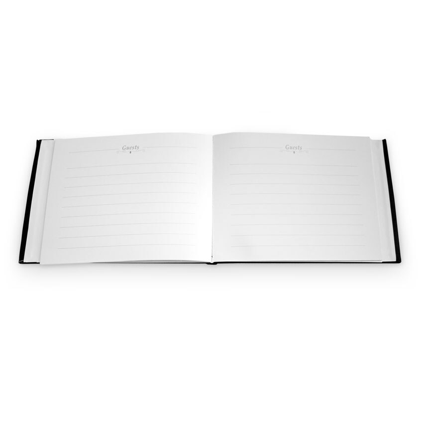 Silver Writing Guest Book