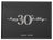 Silver & Black 30th Birthday Guest Book