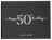 Silver & Black 50th Birthday Guest Book