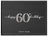 Silver & Black 60th Birthday Guest Book