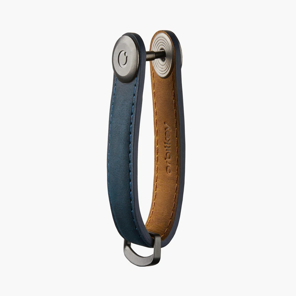 Orbitkey 2.0 Crazy Horse Leather - Marine Blue